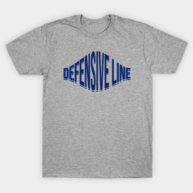 Defensive Line T-Shirt by Aloenalone